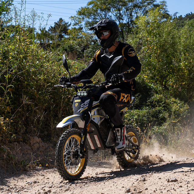 Seventor RM200 Electric Dirt Bike – EEC Approved, 1500W, 45 km/h & 60V 27Ah Battery - Yellow