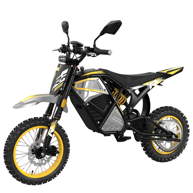 Seventor RM200 Electric Dirt Bike – EEC Approved, 1500W, 45 km/h & 60V 27Ah Battery - Yellow