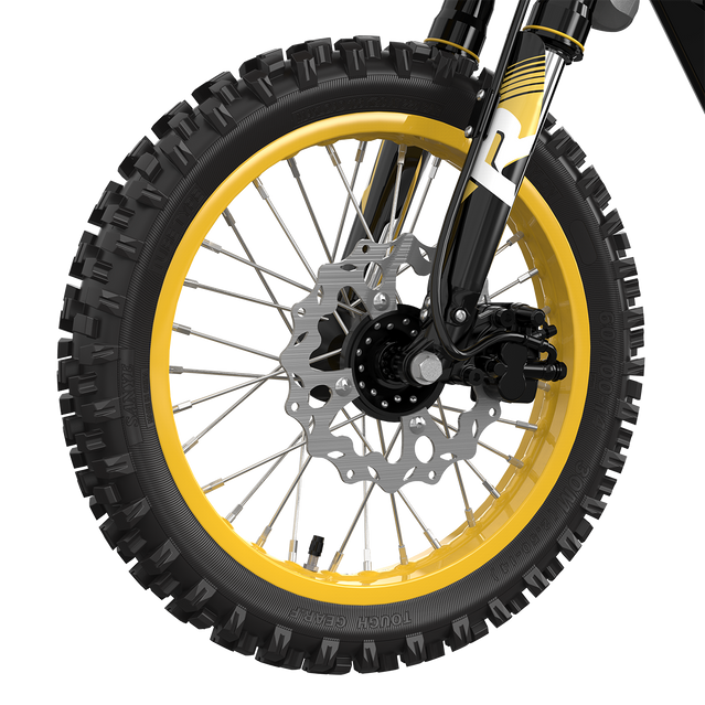 Seventor RM200 Electric Dirt Bike – EEC Approved, 1500W, 45 km/h & 60V 27Ah Battery - Yellow