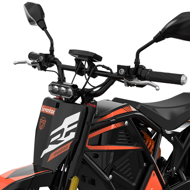Seventor RM200 Electric Dirt Bike – EEC Approved, 1500W, 45 km/h & 60V 27Ah Battery - Orange