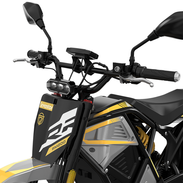 Seventor RM200 Electric Dirt Bike – EEC Approved, 1500W, 45 km/h & 60V 27Ah Battery - Yellow
